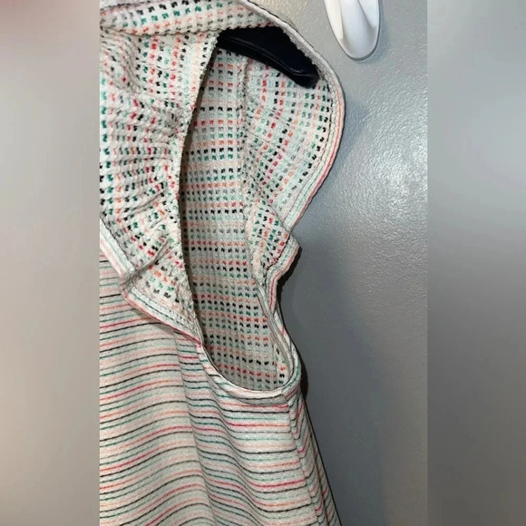 NWT LOFT Dress ~ Loft Petite Ruffle Sleeve V-Neck Swing Dress Medium - Picture 8 of 11